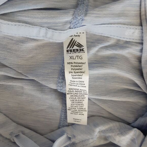 RBX Active Lightweight Hoodie, color Light Purple, size XL, NWT - Picture 6 of 7